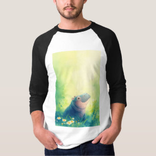 Ein ruhiger Moment eines Flusspferds T-Shirt