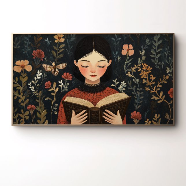 Ein ruhiger Moment mit einem Buch Poster (Von Creator hochgeladen)