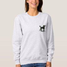 Ein ruhiger Moment Stickerei Pudel Sweatshirt
