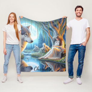 Ein ruhiger Moment zwischen einem Indianer und ein Fleecedecke