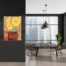 Ein ruhiger Ort mit Blumenstrauß