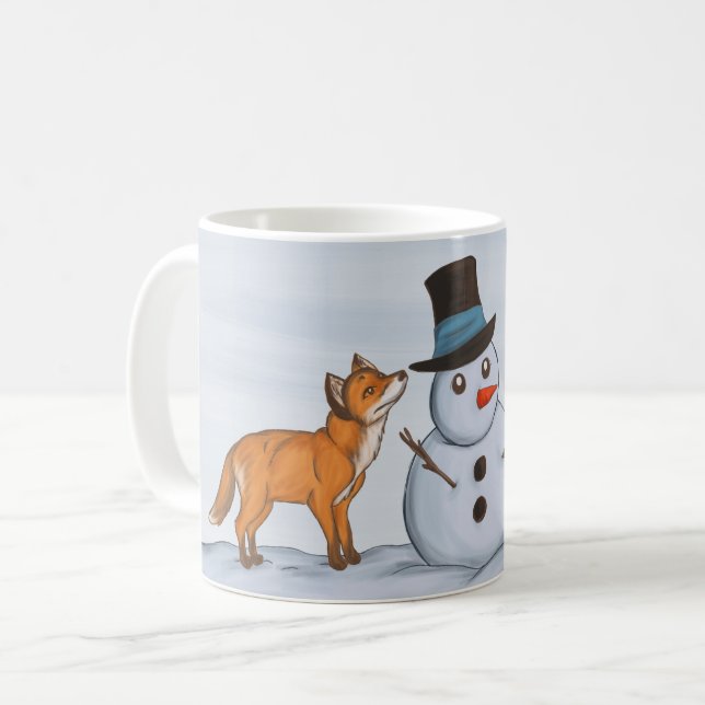 Ein ruhiger Schneetag Kaffeetasse (Vorderseite Links)