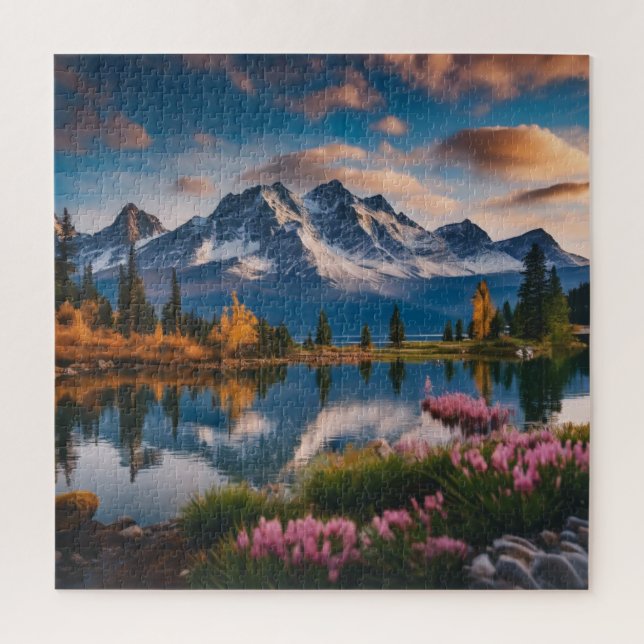 Ein ruhiger See Puzzle (Vertikal)