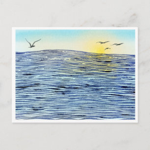 Ein ruhiger Sonnenuntergang Postkarte