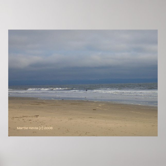 Ein ruhiger Tag am Strand Poster (Vorne)