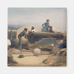 Ein ruhiger Tag in der Diamant-Batterie, Platte Magnet