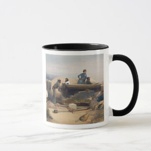 Ein ruhiger Tag in der Diamant-Batterie, Platte Tasse