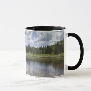 Ein ruhiger Teich, der die Wolken reflektiert Tasse