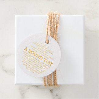 Ein rundes Tuch Geschenkanhänger