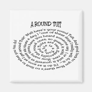 Ein rundes Tuit-Magnet Magnet