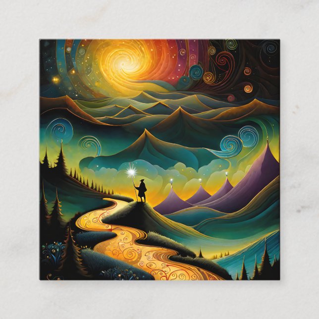 Ein Sabbatical kann, wenn er gut im Takt ist, sehr Quadratische Visitenkarte (Vorderseite)