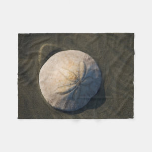 Ein Sand-Dollar auf dem Strand Fleecedecke