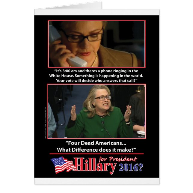 Ein sarkastischer Blick auf die Hillary für den Pr (Vorne)