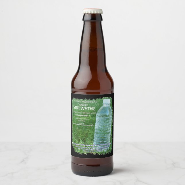 ein satire Parodie-Flaschenlabel Bierflaschenetikett (Vorderseite)