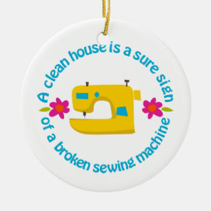 Ein sauberes Haus Keramik Ornament