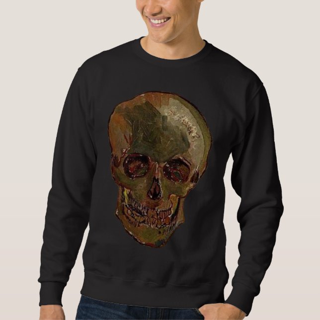 Ein Schädel durch Vincent van Gogh Sweatshirt (Vorderseite)