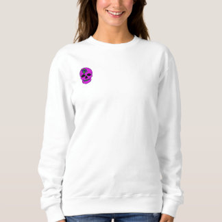 Ein Schädel mit Blume Sweatshirt