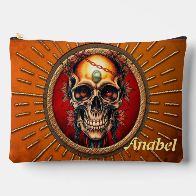 Ein Schädel Zubehörtasche (Vorderseite)