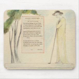 Ein Schäfer, der den Epitaphen, von der Elegie Mousepad