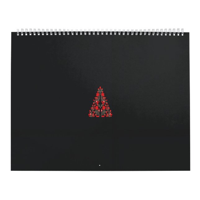 ein Schal in Rot und Beige mit einem Foto einer Fr Kalender (Titelbild)