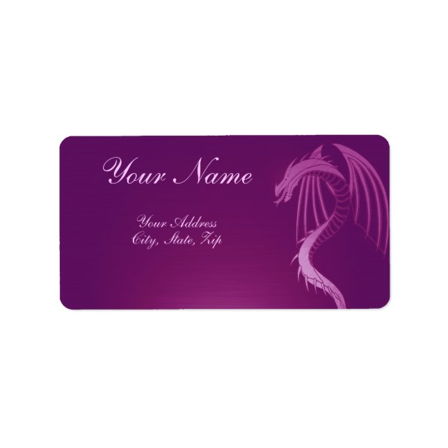 Ein Schattendrache 4 Adressaufkleber (Vorne)