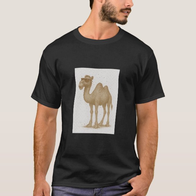 Ein schattiges Kamel T-Shirt (Vorderseite)