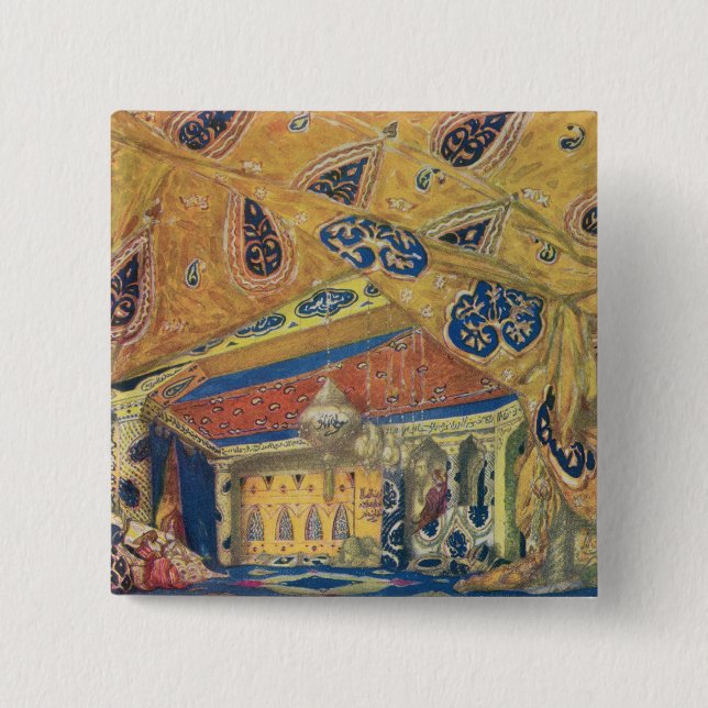 Ein Scheherazade Salon Button (Vorderseite)
