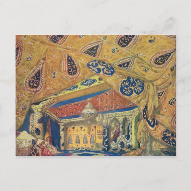 Ein Scheherazade-Salon Postkarte (Vorderseite)