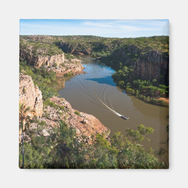 Ein Schiff auf der Katherine Gorge Australien Magnet (Vorne)