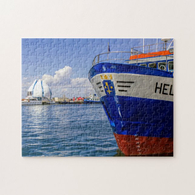 Ein Schiff aus Hel, Polen, Puzzle (Horizontal)