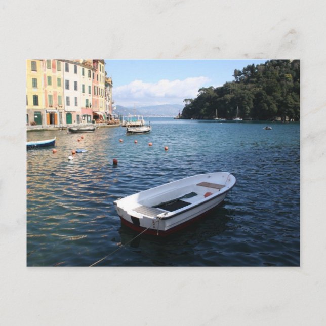 Ein Schiff in Portofino Italien Postkarte (Vorderseite)