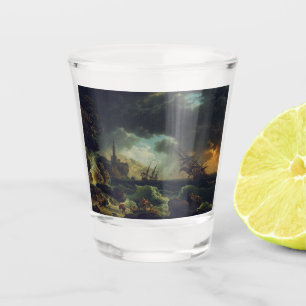 Ein Schiffbruch in stürmischer See von Claude-Jose Schnapsglas