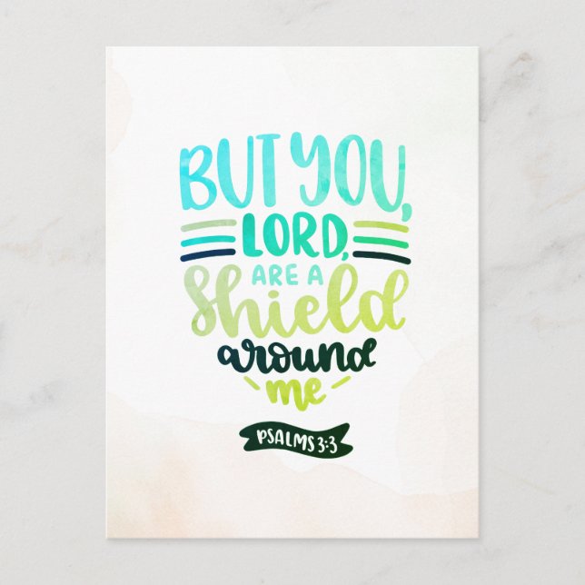 Ein Schild um mich Postkarte (Vorderseite)