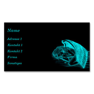 Ein schlafender Angel-Visitenkarte Magnetische Visitenkarte