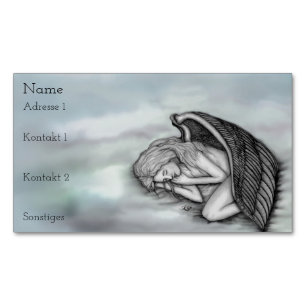 Ein schlafender Angel-Visitenkarte Magnetische Visitenkarte