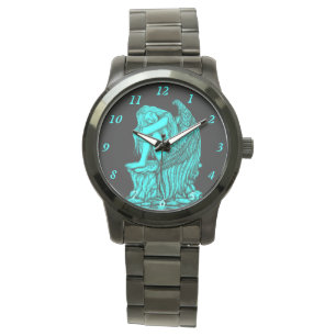 Ein schlafender Engel auf dem Stein Armbanduhr