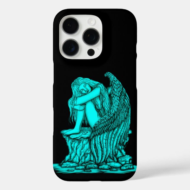 Ein schlafender Engel auf dem Stein Case-Mate iPhone Hülle (Rückseite)