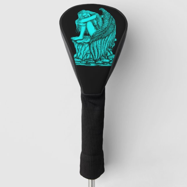 Ein schlafender Engel auf dem Stein Golf Headcover (Vorderseite)