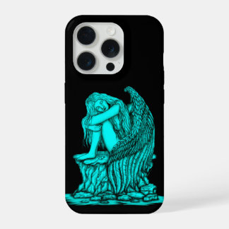Ein schlafender Engel auf dem Stein iPhone 15 Pro Hülle