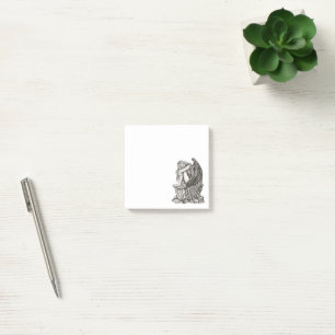 Ein schlafender Engel auf dem Stein Post-it Klebezettel