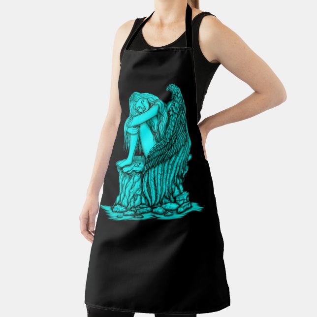 Ein schlafender Engel auf dem Stein Schürze (InSitu)