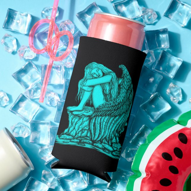 Ein schlafender Engel auf dem Stein Selters Dosenkühler (In Situ Sommer)