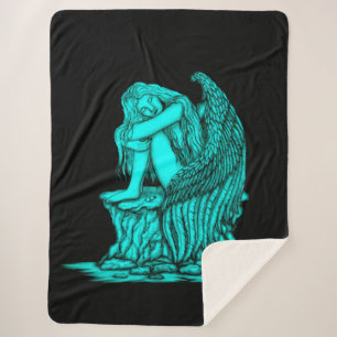 Ein schlafender Engel auf dem Stein Sherpadecke