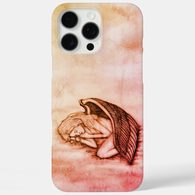 Ein schlafender Engel auf den Himmelswolken Case-Mate iPhone Hülle (Rückseite)
