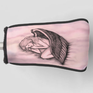 Ein schlafender Engel auf den Himmelswolken Golf Headcover