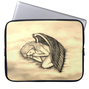 Ein schlafender Engel auf den Himmelswolken Laptopschutzhülle