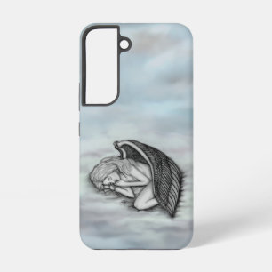 Ein schlafender Engel auf den Himmelswolken Samsung Galaxy Hülle