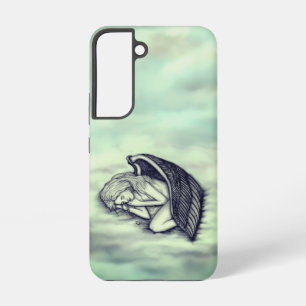 Ein schlafender Engel auf den Himmelswolken Samsung Galaxy Hülle