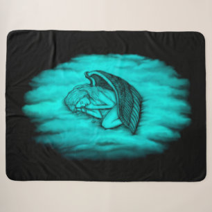 Ein schlafender Engel auf den Himmelswolken Sherpadecke