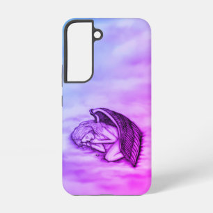 Ein schlafender Engel auf den Wolken des Himmels Samsung Galaxy Hülle